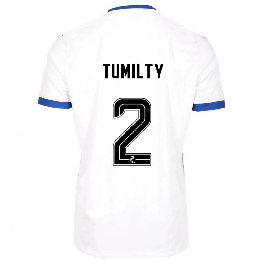 Danxen Män Reghan Tumilty #2 Vit Blå Bortatröja Matchtröjor 2025/26 Tröjor T-Tröja