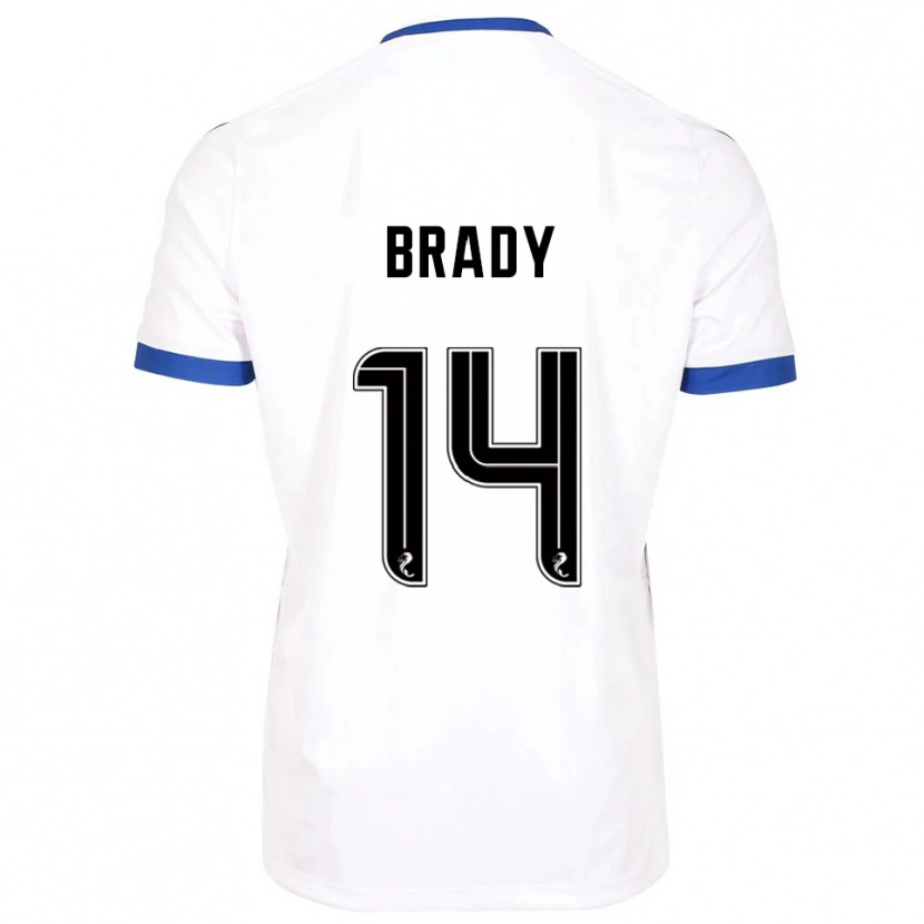 Danxen Män Scarlett Brady #14 Vit Blå Bortatröja Matchtröjor 2025/26 Tröjor T-Tröja