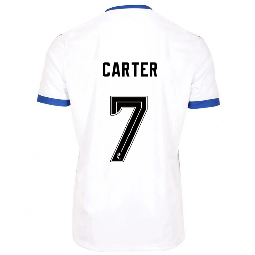 Danxen Män Nicole Carter #7 Vit Blå Bortatröja Matchtröjor 2025/26 Tröjor T-Tröja