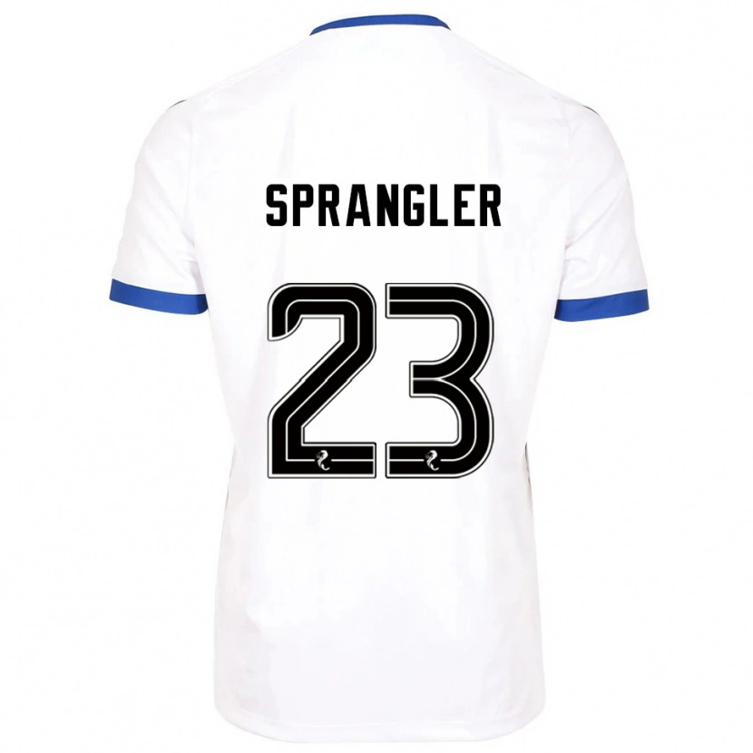 Danxen Män Sven Sprangler #23 Vit Blå Bortatröja Matchtröjor 2025/26 Tröjor T-Tröja