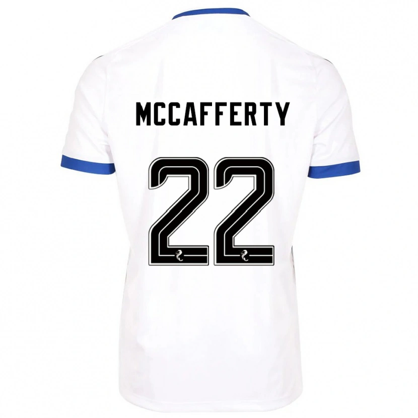 Danxen Män Eirinn Mccafferty #22 Vit Blå Bortatröja Matchtröjor 2025/26 Tröjor T-Tröja