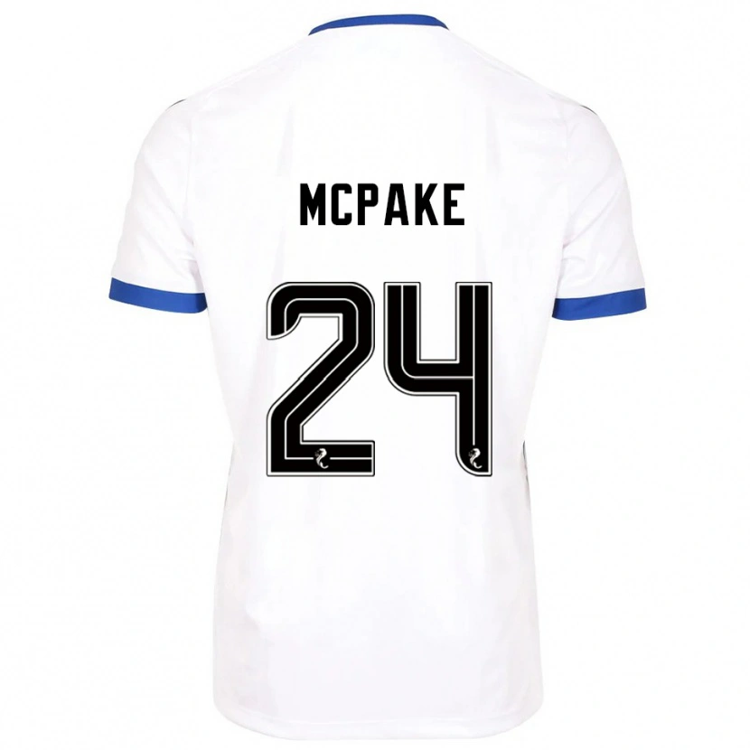 Danxen Män Josh Mcpake #24 Vit Blå Bortatröja Matchtröjor 2025/26 Tröjor T-Tröja