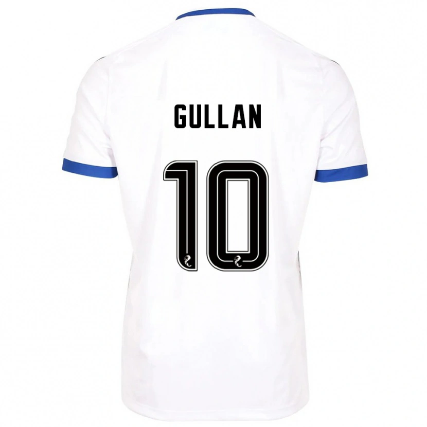 Danxen Män Jamie Gullan #10 Vit Blå Bortatröja Matchtröjor 2025/26 Tröjor T-Tröja