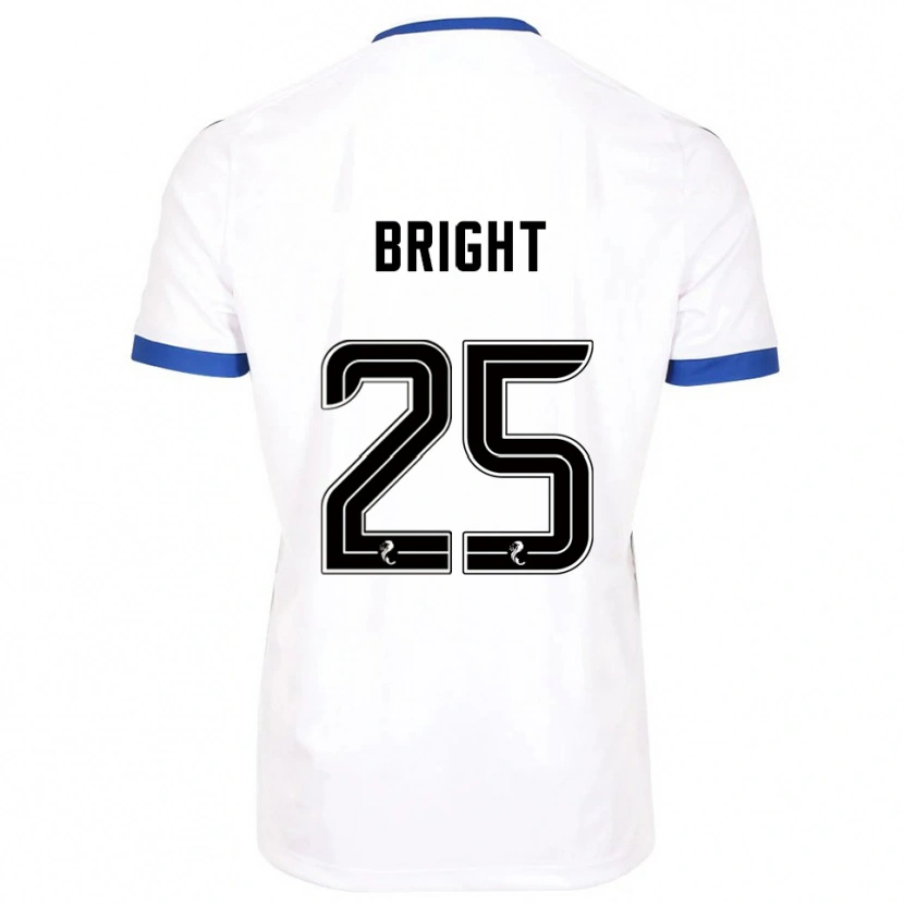 Danxen Män Scott Bright #25 Vit Blå Bortatröja Matchtröjor 2025/26 Tröjor T-Tröja