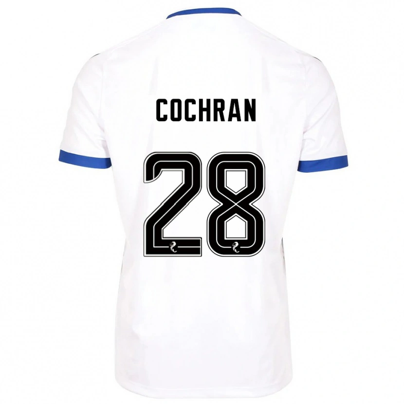 Danxen Män Bobby Cochran #28 Vit Blå Bortatröja Matchtröjor 2025/26 Tröjor T-Tröja