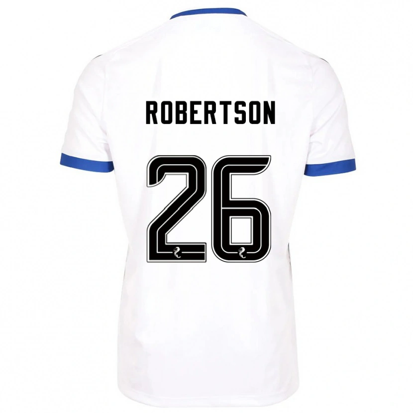 Danxen Män Rebecca Robertson #26 Vit Blå Bortatröja Matchtröjor 2025/26 Tröjor T-Tröja