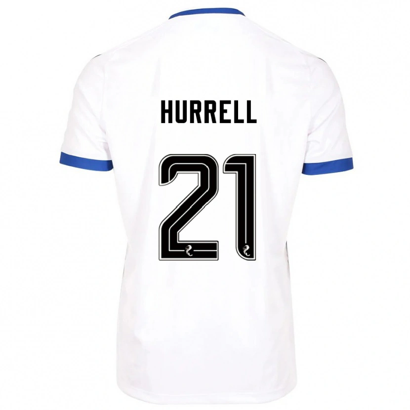 Danxen Män Olivia Hurrell #21 Vit Blå Bortatröja Matchtröjor 2025/26 Tröjor T-Tröja