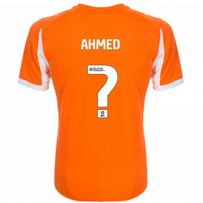 Danxen Kvinnor Jibran Ahmed #0 Orange Vit Hemmatröja Matchtröjor 2025/26 Tröjor T-Tröja
