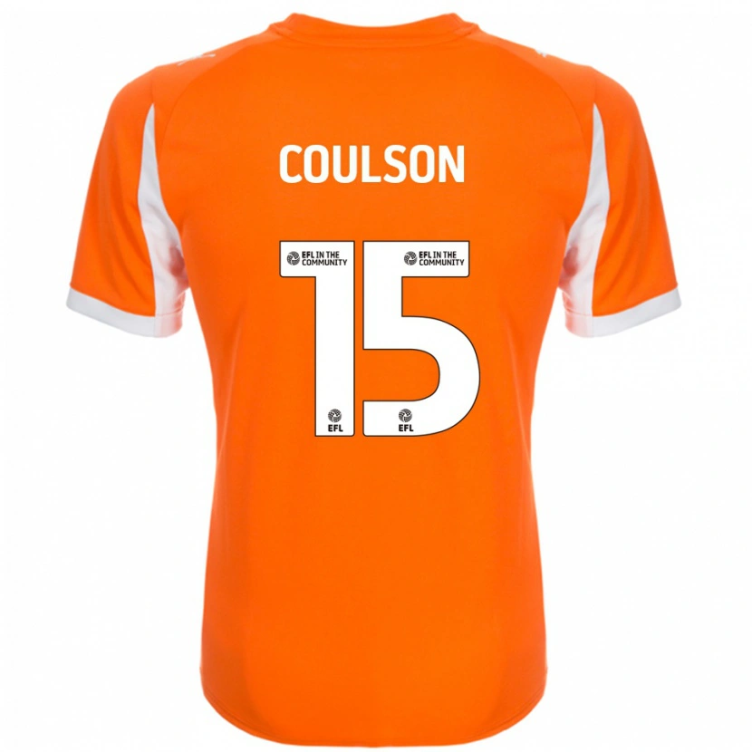 Danxen Kvinnor Hayden Coulson #15 Orange Vit Hemmatröja Matchtröjor 2025/26 Tröjor T-Tröja