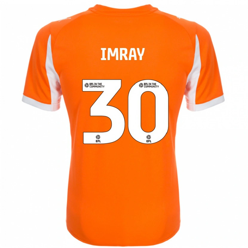 Danxen Kvinnor Danny Imray #30 Orange Vit Hemmatröja Matchtröjor 2025/26 Tröjor T-Tröja