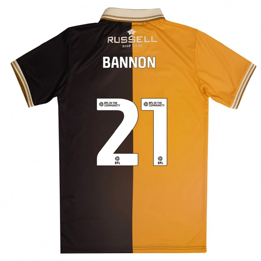 Danxen Kvinnor Alex Bannon #21 Gul Svart Hemmatröja Matchtröjor 2025/26 Tröjor T-Tröja