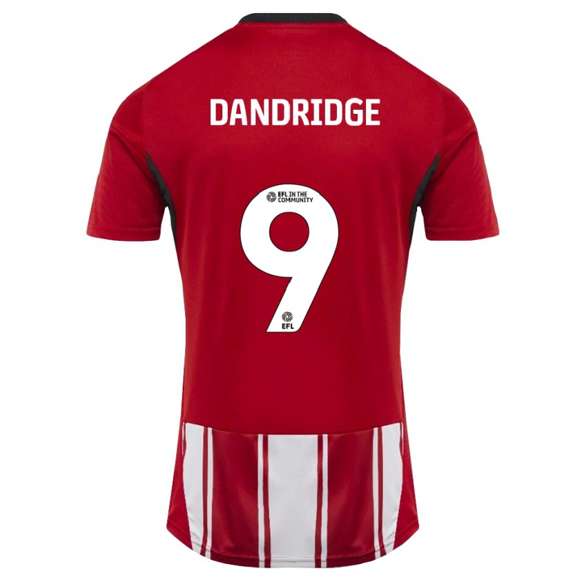 Danxen Kvinnor Rebecca Dandridge #9 Röd Vit Svart Hemmatröja Matchtröjor 2025/26 Tröjor T-Tröja