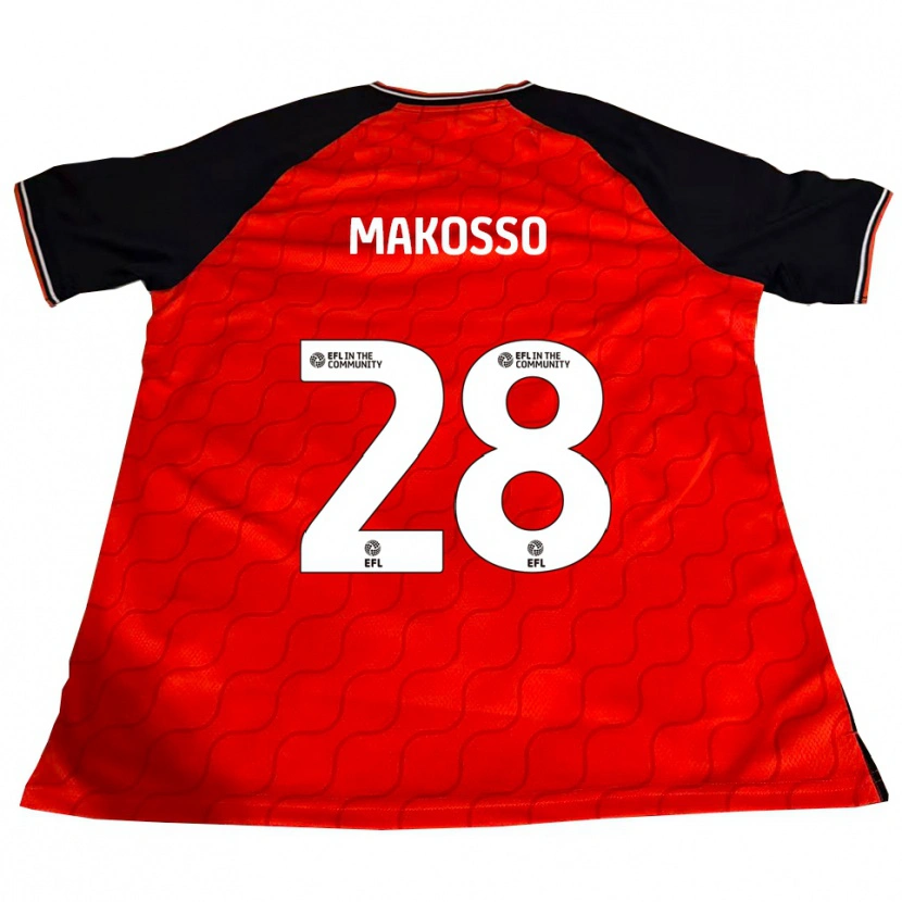 Danxen Kvinnor Christ Makosso #28 Orange Svart Vit Hemmatröja Matchtröjor 2025/26 Tröjor T-Tröja