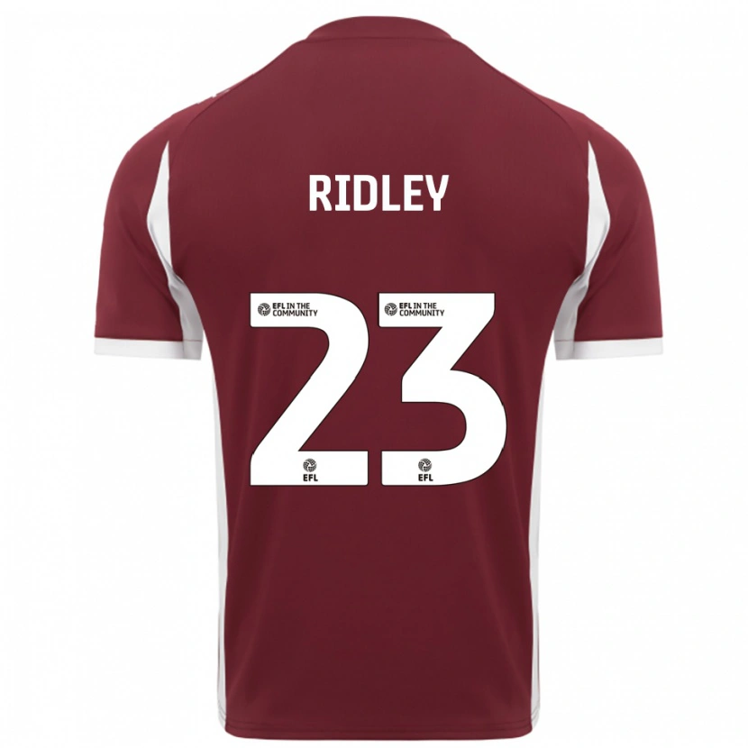 Danxen Kvinnor Paige Ridley #23 Vinröd Vit Hemmatröja Matchtröjor 2025/26 Tröjor T-Tröja