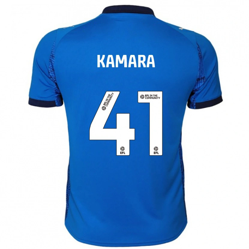 Danxen Kvinnor David Kamara #41 Blå Vit Hemmatröja Matchtröjor 2025/26 Tröjor T-Tröja