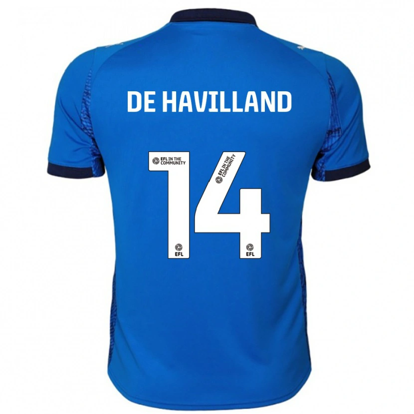 Danxen Kvinnor Ryan De Havilland #14 Blå Vit Hemmatröja Matchtröjor 2025/26 Tröjor T-Tröja
