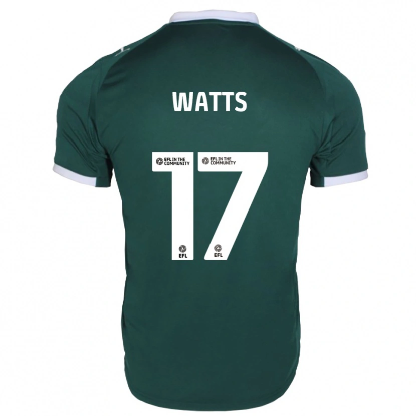Danxen Kvinnor Caleb Watts #17 Grön Vit Hemmatröja Matchtröjor 2025/26 Tröjor T-Tröja