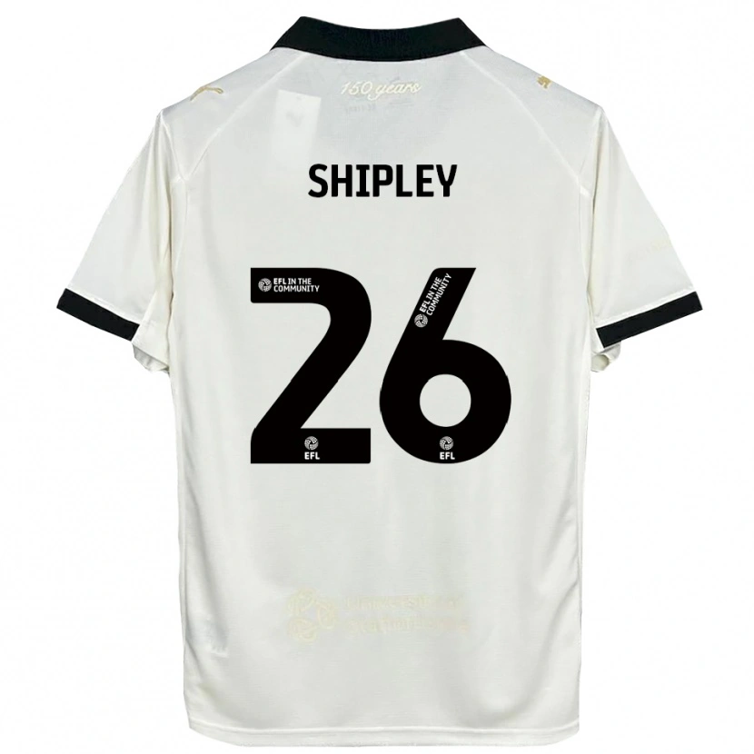 Danxen Kvinnor Jordan Shipley #26 Off-White Svart Hemmatröja Matchtröjor 2025/26 Tröjor T-Tröja