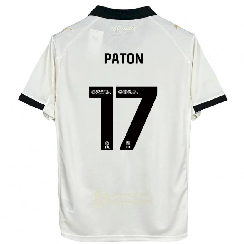 Danxen Kvinnor Ruari Paton #17 Off-White Svart Hemmatröja Matchtröjor 2025/26 Tröjor T-Tröja