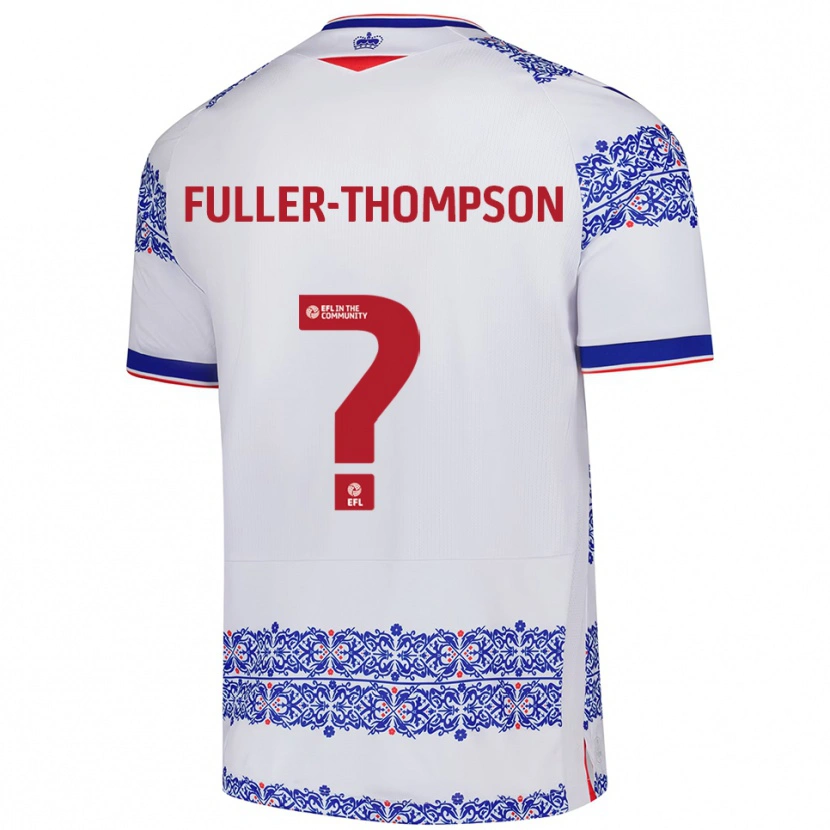 Danxen Kvinnor Kallum Fuller-Thompson #0 Vit Blå Hemmatröja Matchtröjor 2025/26 Tröjor T-Tröja