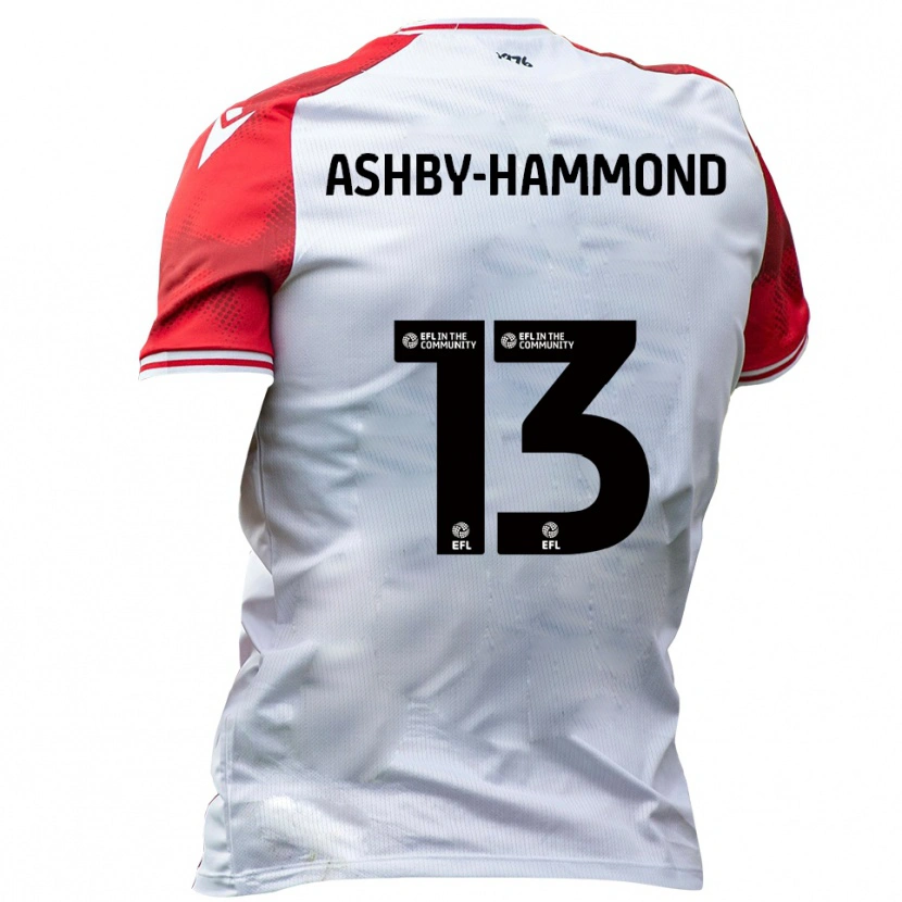 Danxen Kvinnor Taye Ashby-Hammond #13 Vit Röd Hemmatröja Matchtröjor 2025/26 Tröjor T-Tröja