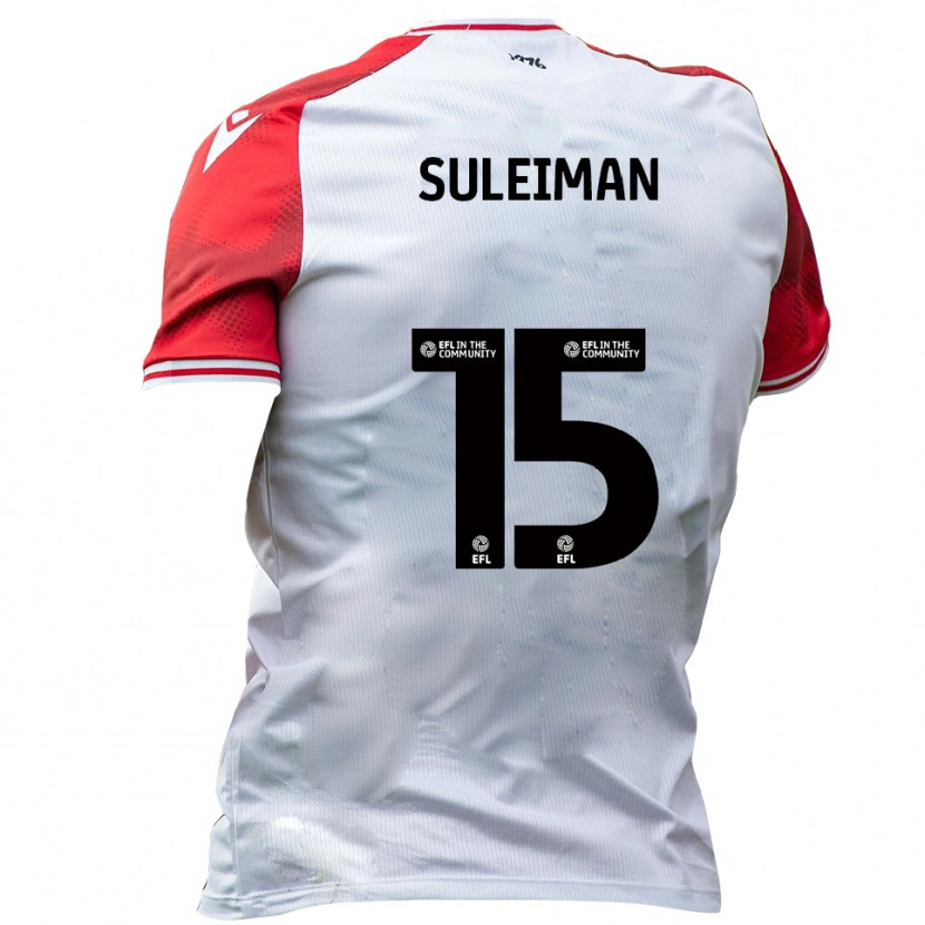 Danxen Kvinnor Dylan Suleiman #15 Vit Röd Hemmatröja Matchtröjor 2025/26 Tröjor T-Tröja