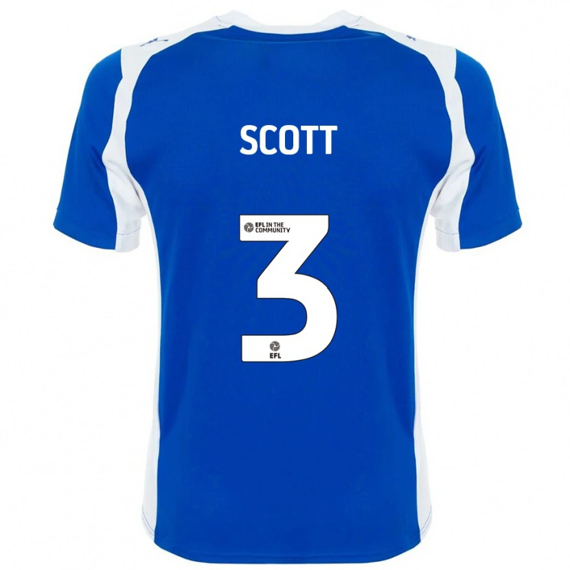 Danxen Kvinnor Holly Scott #3 Blå Vit Hemmatröja Matchtröjor 2025/26 Tröjor T-Tröja