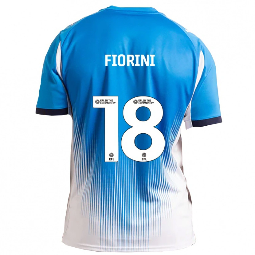 Danxen Kvinnor Lewis Fiorini #18 Blå Vit Hemmatröja Matchtröjor 2025/26 Tröjor T-Tröja