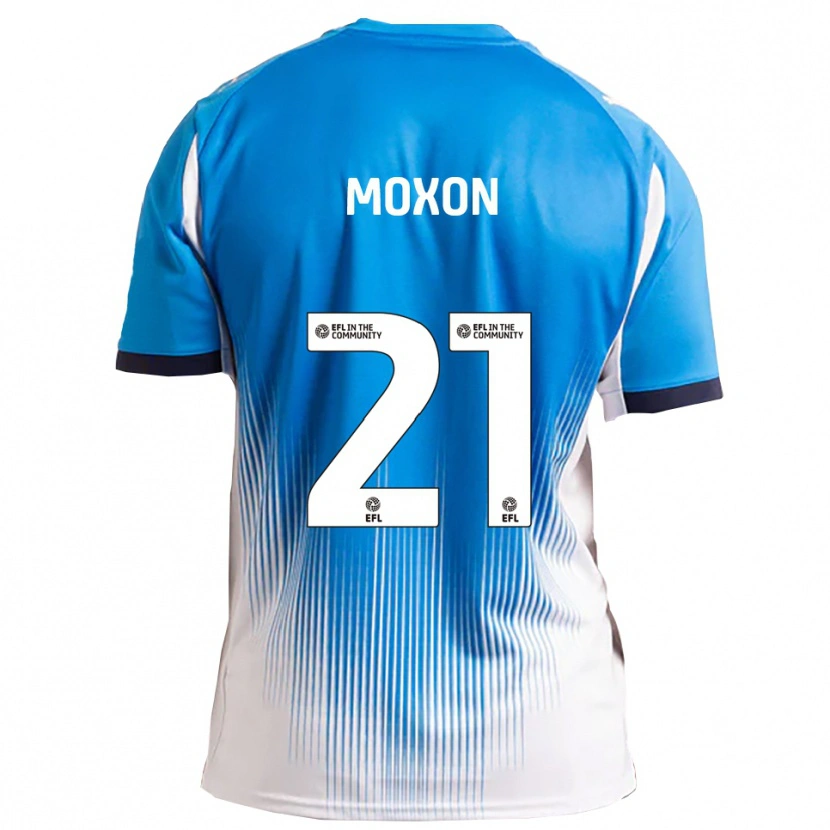 Danxen Kvinnor Owen Moxon #21 Blå Vit Hemmatröja Matchtröjor 2025/26 Tröjor T-Tröja