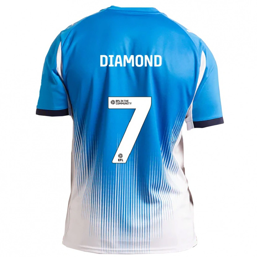 Danxen Kvinnor Jack Diamond #7 Blå Vit Hemmatröja Matchtröjor 2025/26 Tröjor T-Tröja