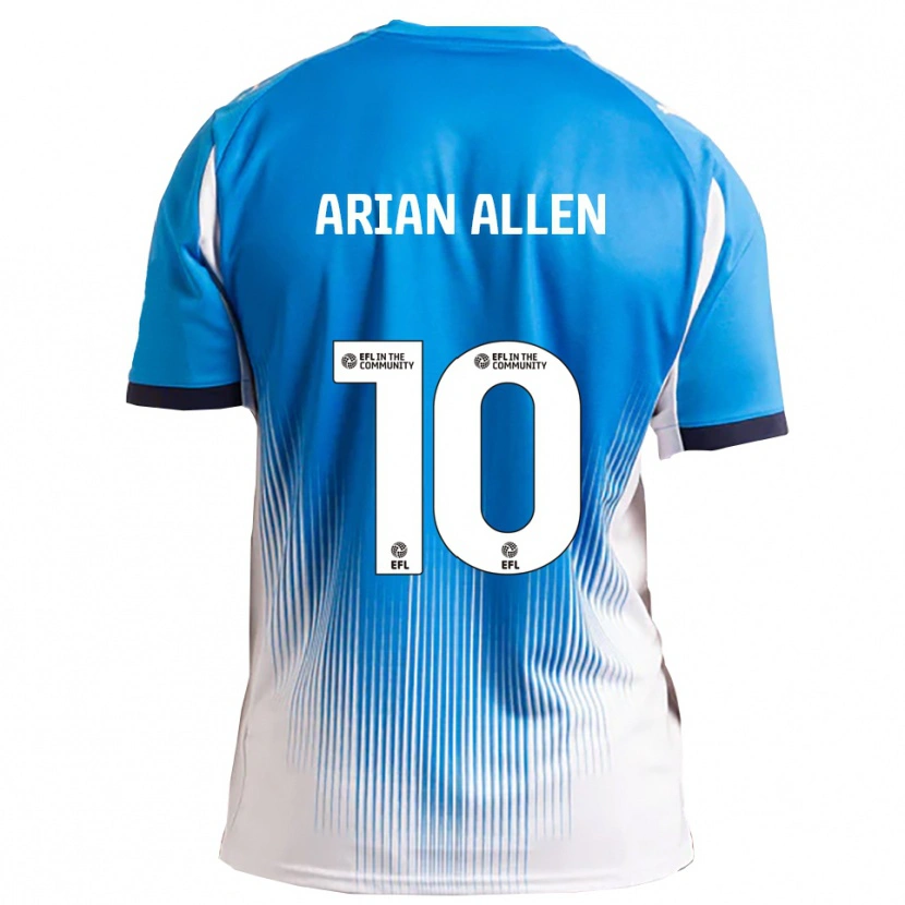 Danxen Kvinnor Arian Allen #10 Blå Vit Hemmatröja Matchtröjor 2025/26 Tröjor T-Tröja