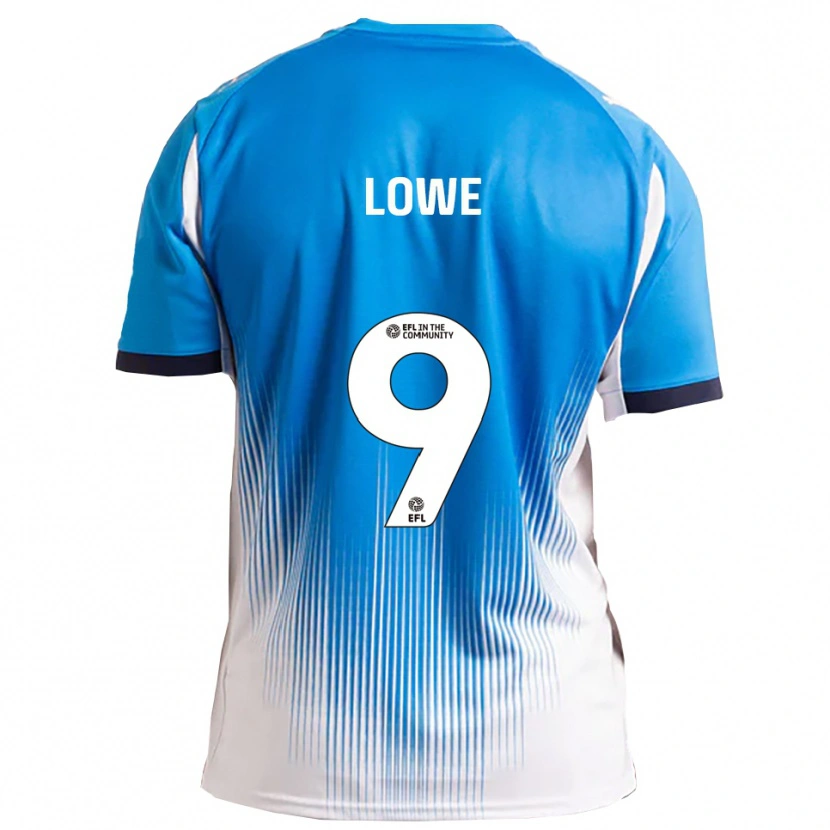 Danxen Kvinnor Nathan Lowe #9 Blå Vit Hemmatröja Matchtröjor 2025/26 Tröjor T-Tröja