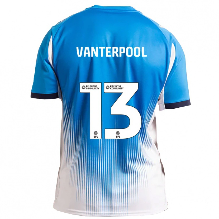 Danxen Kvinnor Gabriel Vanterpool #13 Blå Vit Hemmatröja Matchtröjor 2025/26 Tröjor T-Tröja