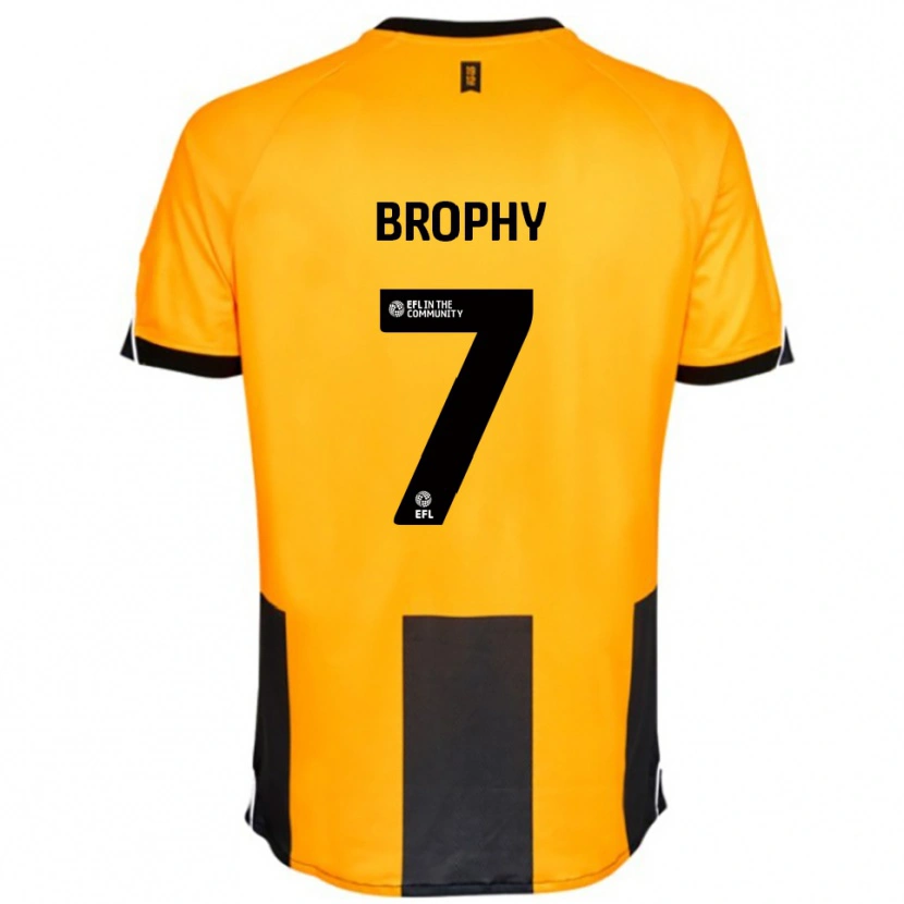 Danxen Kvinnor James Brophy #7 Orange Svart Hemmatröja Matchtröjor 2025/26 Tröjor T-Tröja