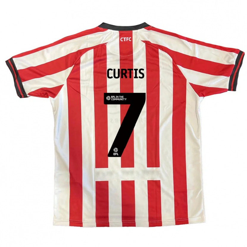 Danxen Kvinnor Amelie Curtis #7 Röd Vit Svart Hemmatröja Matchtröjor 2025/26 Tröjor T-Tröja