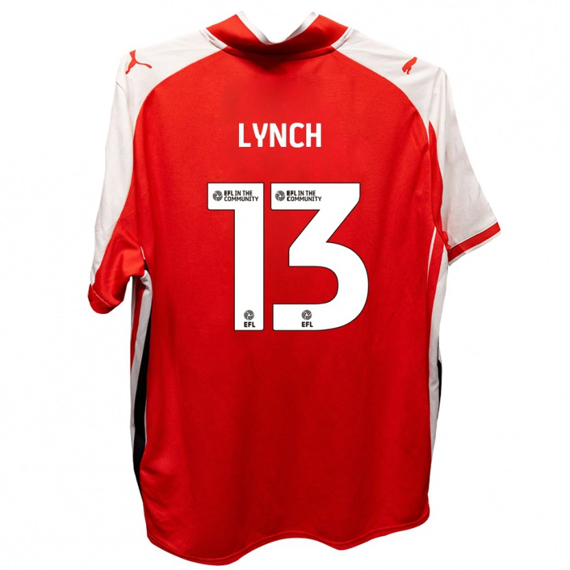 Danxen Kvinnor Jay Lynch #13 Röd Vit Hemmatröja Matchtröjor 2025/26 Tröjor T-Tröja