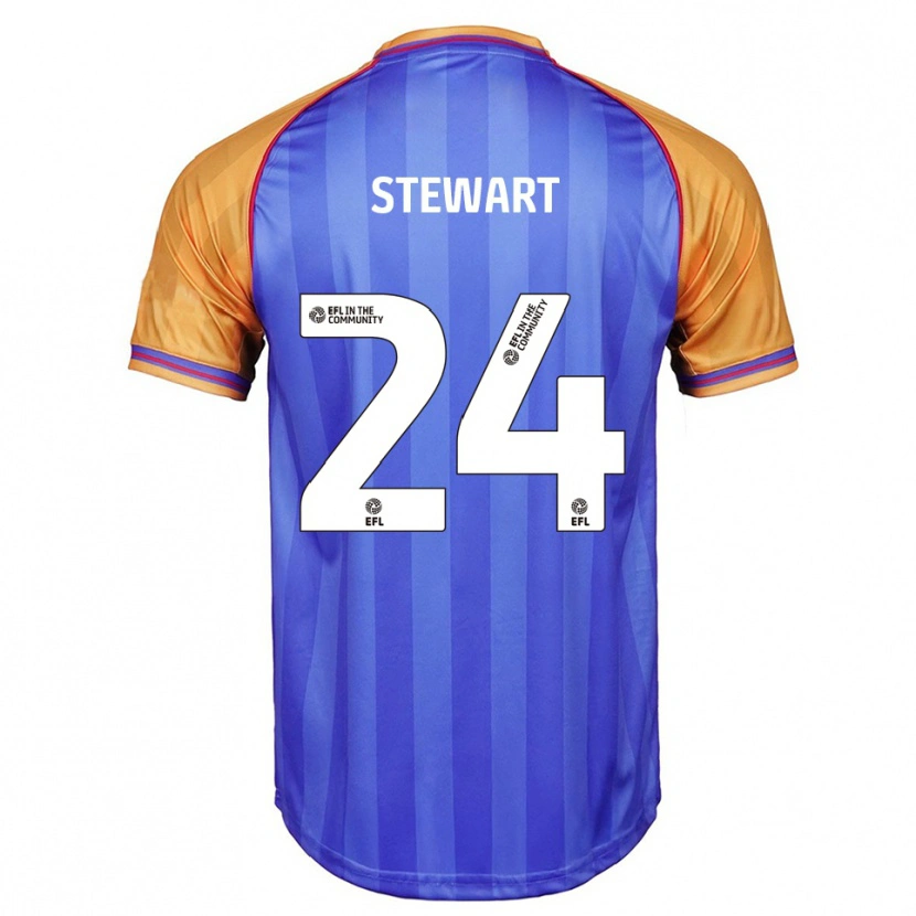 Danxen Kvinnor Callum Stewart #24 Blå Orange Hemmatröja Matchtröjor 2025/26 Tröjor T-Tröja