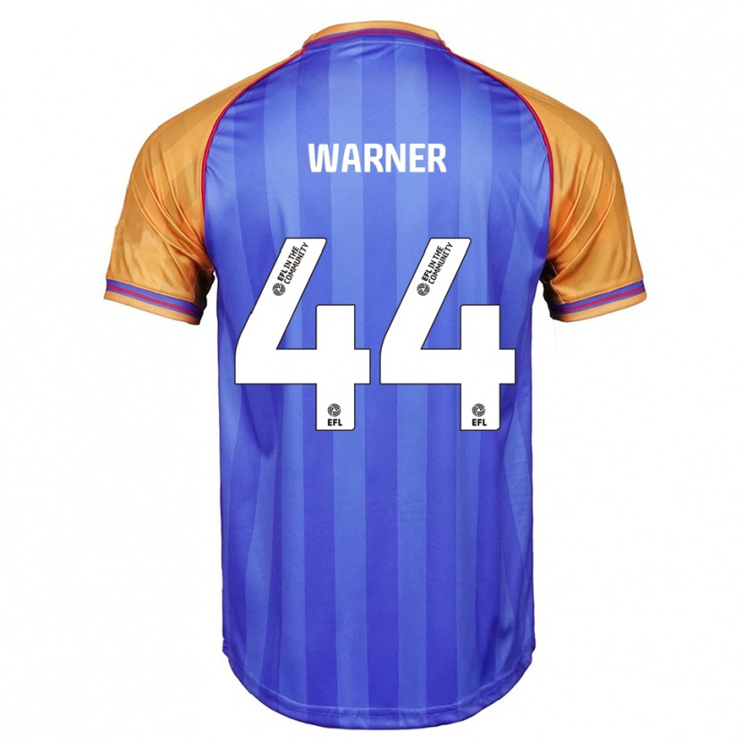 Danxen Kvinnor James Warner #44 Blå Orange Hemmatröja Matchtröjor 2025/26 Tröjor T-Tröja