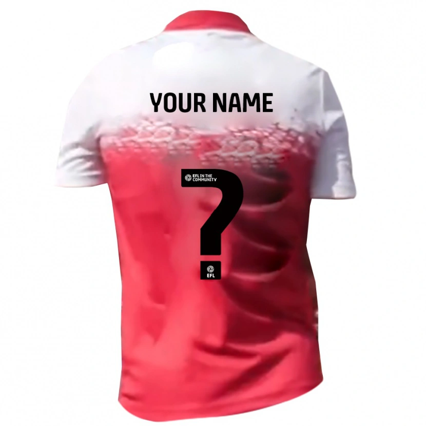 Danxen Kvinnor Ditt Namn #0 Rött Vitt Hemmatröja Matchtröjor 2025/26 Tröjor T-Tröja