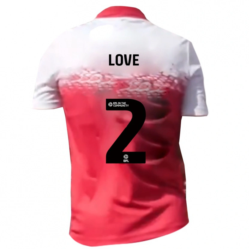 Danxen Kvinnor Donald Love #2 Rött Vitt Hemmatröja Matchtröjor 2025/26 Tröjor T-Tröja