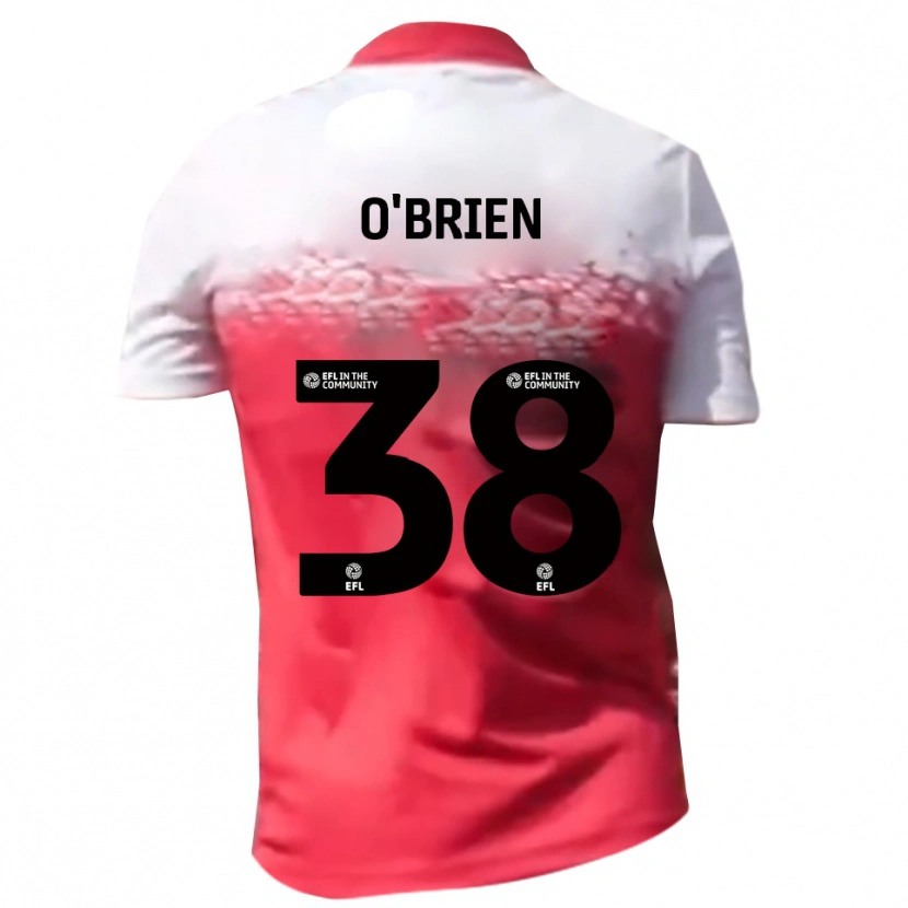 Danxen Kvinnor Connor O'brien #38 Rött Vitt Hemmatröja Matchtröjor 2025/26 Tröjor T-Tröja