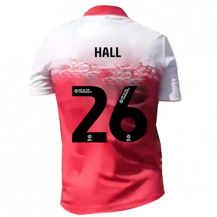 Danxen Kvinnor Charlie Hall #26 Rött Vitt Hemmatröja Matchtröjor 2025/26 Tröjor T-Tröja