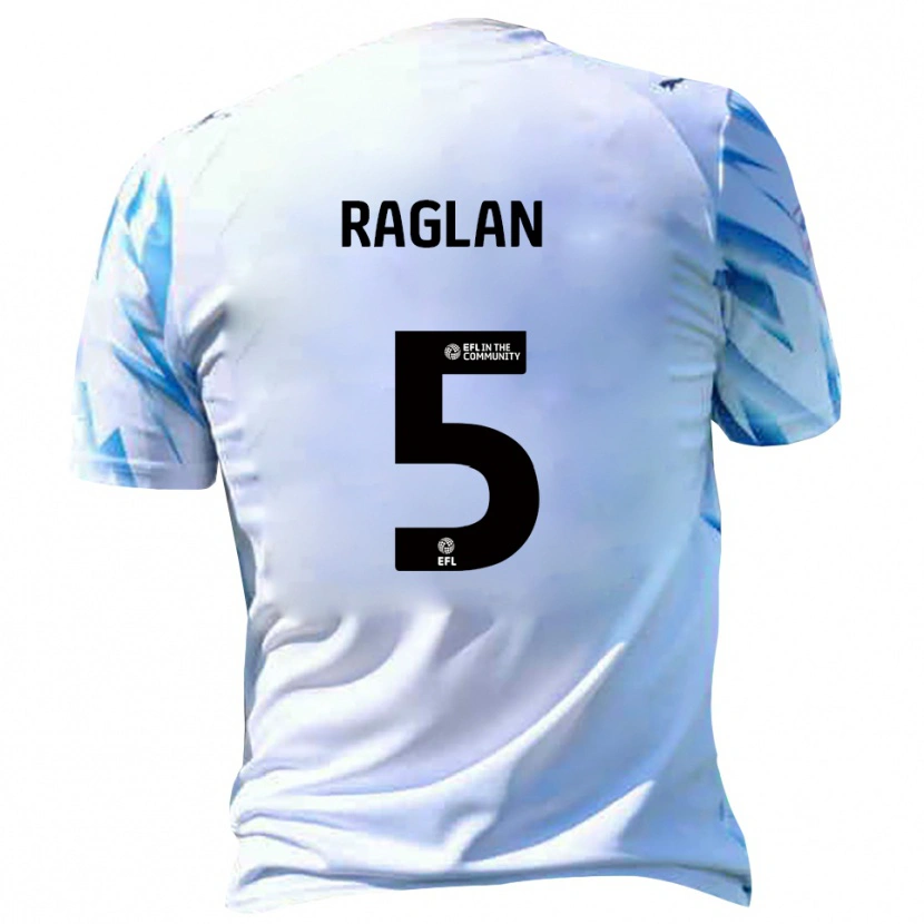 Danxen Kvinnor Charlie Raglan #5 Vit Himmelsblå Hemmatröja Matchtröjor 2025/26 Tröjor T-Tröja