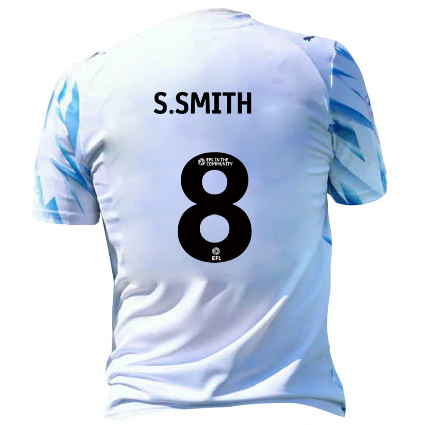 Danxen Kvinnor Scott Smith #8 Vit Himmelsblå Hemmatröja Matchtröjor 2025/26 Tröjor T-Tröja