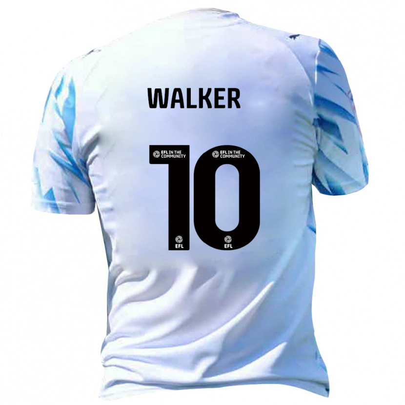 Danxen Kvinnor Tyler Walker #10 Vit Himmelsblå Hemmatröja Matchtröjor 2025/26 Tröjor T-Tröja