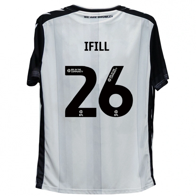 Danxen Kvinnor Marcus Ifill #26 Vit Svart Hemmatröja Matchtröjor 2025/26 Tröjor T-Tröja