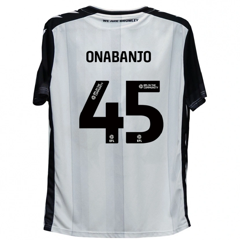 Danxen Kvinnor Remi Onabanjo #45 Vit Svart Hemmatröja Matchtröjor 2025/26 Tröjor T-Tröja