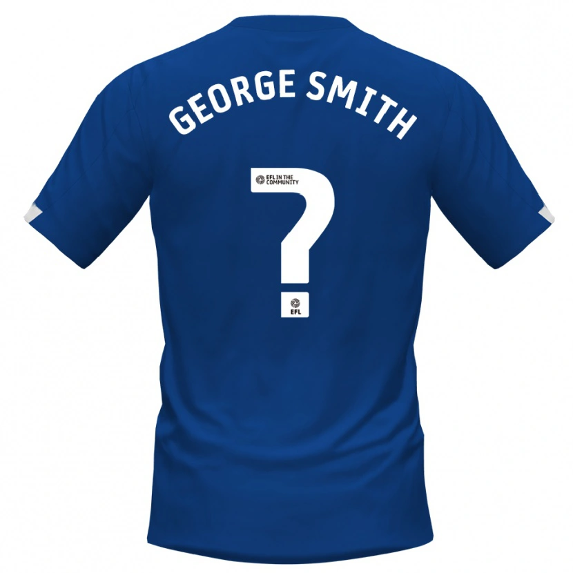 Danxen Kvinnor George Smith #0 Blå Vit Hemmatröja Matchtröjor 2025/26 Tröjor T-Tröja