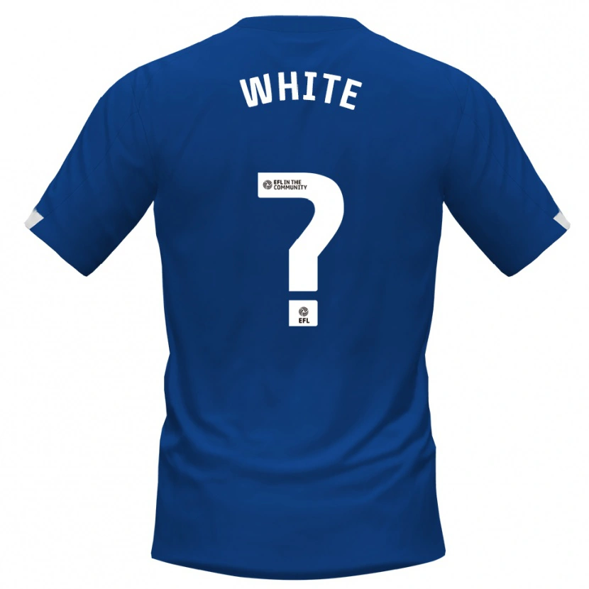 Danxen Kvinnor Bobbie White #0 Blå Vit Hemmatröja Matchtröjor 2025/26 Tröjor T-Tröja