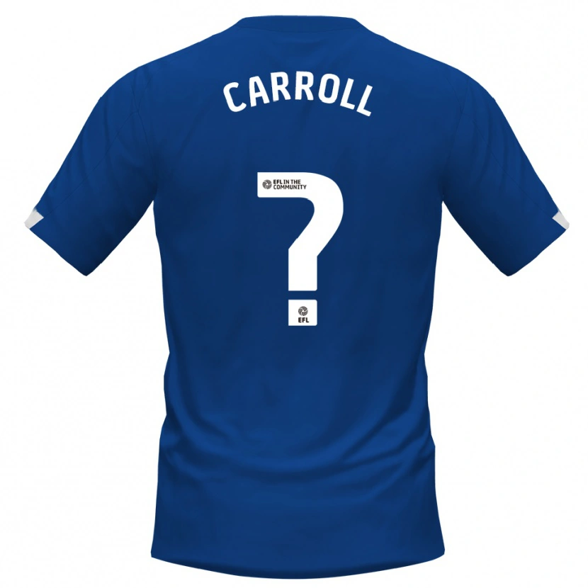 Danxen Kvinnor Rhianne Carroll #0 Blå Vit Hemmatröja Matchtröjor 2025/26 Tröjor T-Tröja